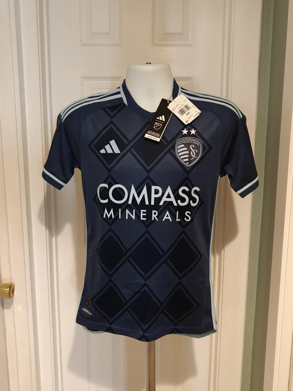 adidas Sporting Kansas City 24/25 Away Jersey NWT Men's Size XS MLS HZ6195